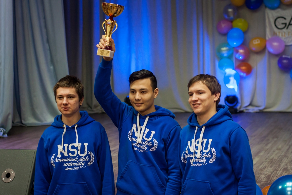 The team of the Novosibirsk State University — the winners in Barnaul group